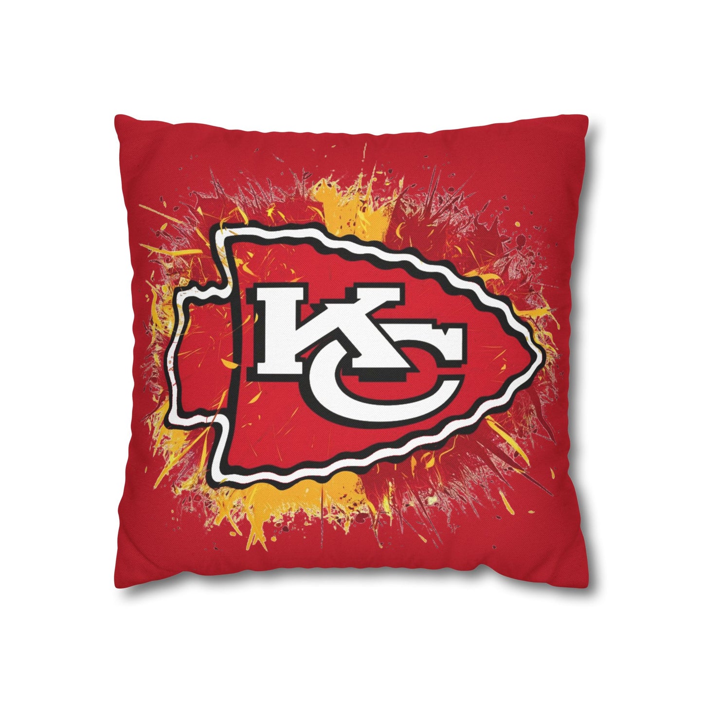 Kansas City Football Pillowcase | Retro Style Pillow Cover for KC Football Fans, Man Cave Decor, Game Room Accent, Dorm Room Gifts