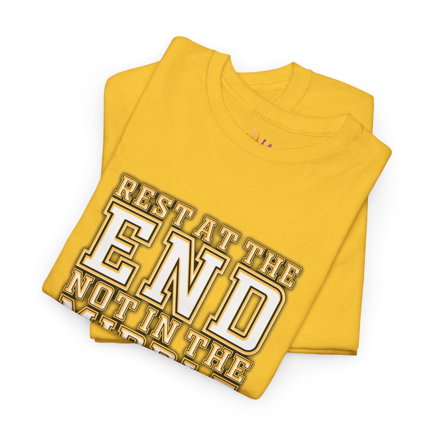 Kobe Bryant's BEST Quote Rest At The End, Not In The Middle Cotton T-shirt