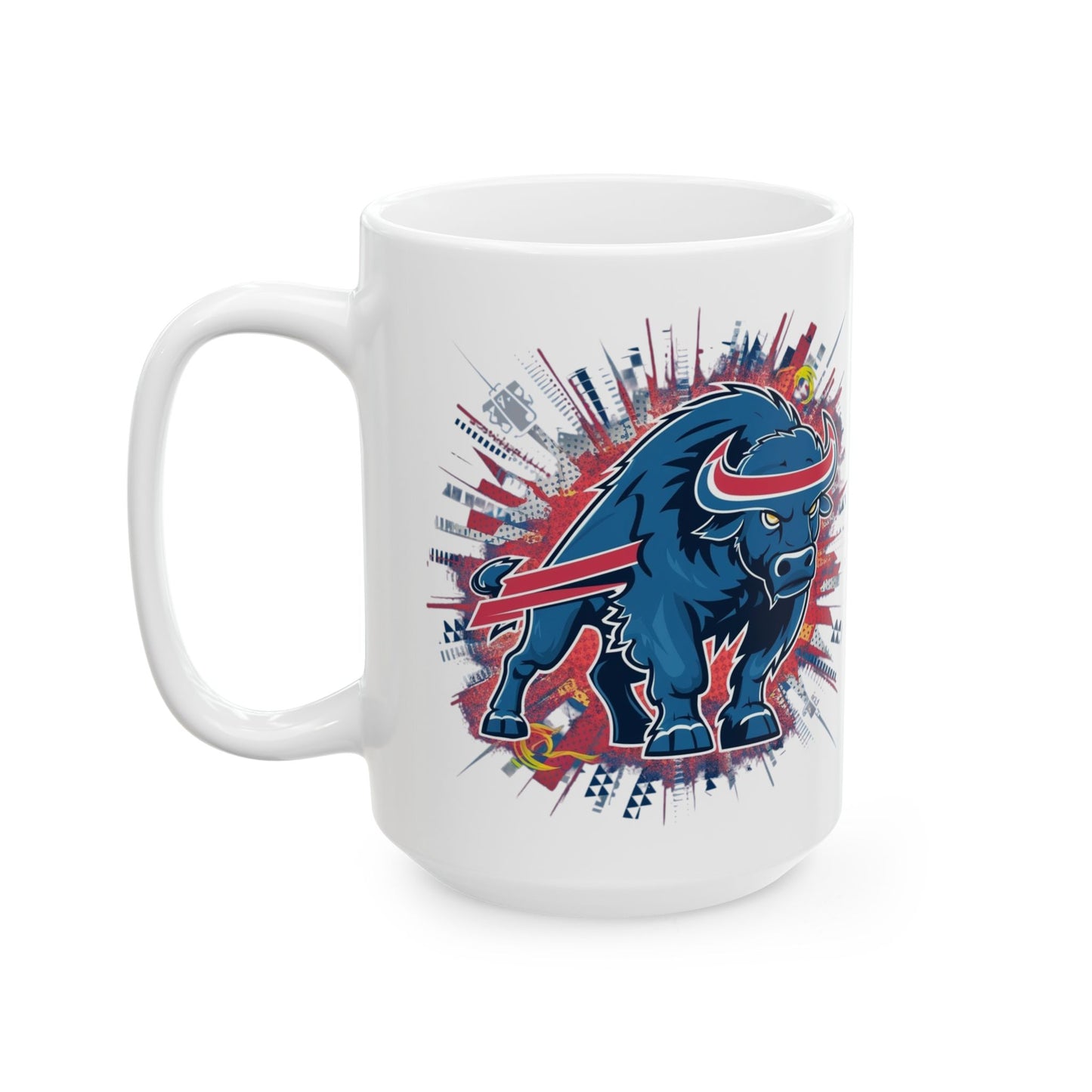 Buffalo Bills Blue Bison Coffee Mug - Dynamic Sports Design