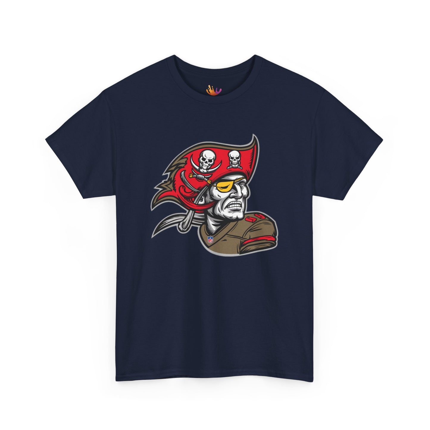 Tampa Bay Buccaneers Retro Pirate T-Shirt | NFL Football Fan Tee | Buccaneers Vintage Logo Shirt | Gift for Bucs Fan | Unisex Sports Apparel