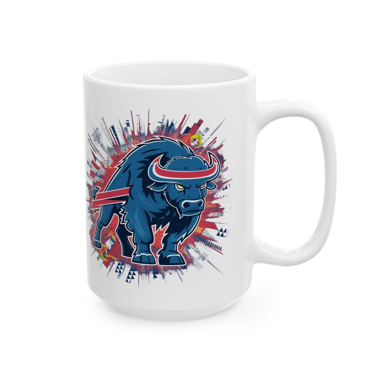 Buffalo Bills Blue Bison Coffee Mug - Dynamic Sports Design