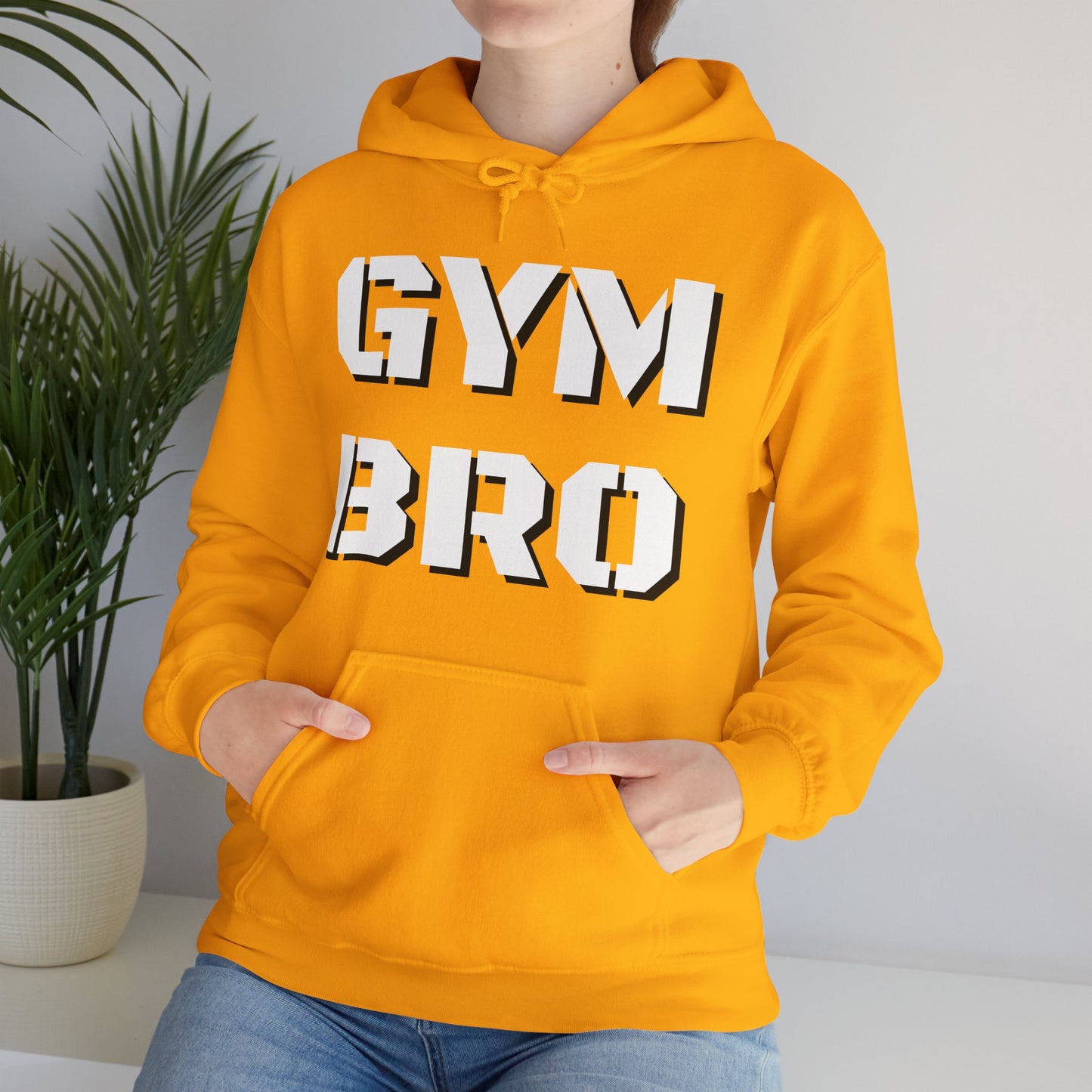 GYM BRO Hoodie - Cozy Gym Hoodie for Fitness Enthusiasts & Athletes | Cool Workout Sweatshirt | Funny Gym Bro Gift | Unisex Gym Pullover