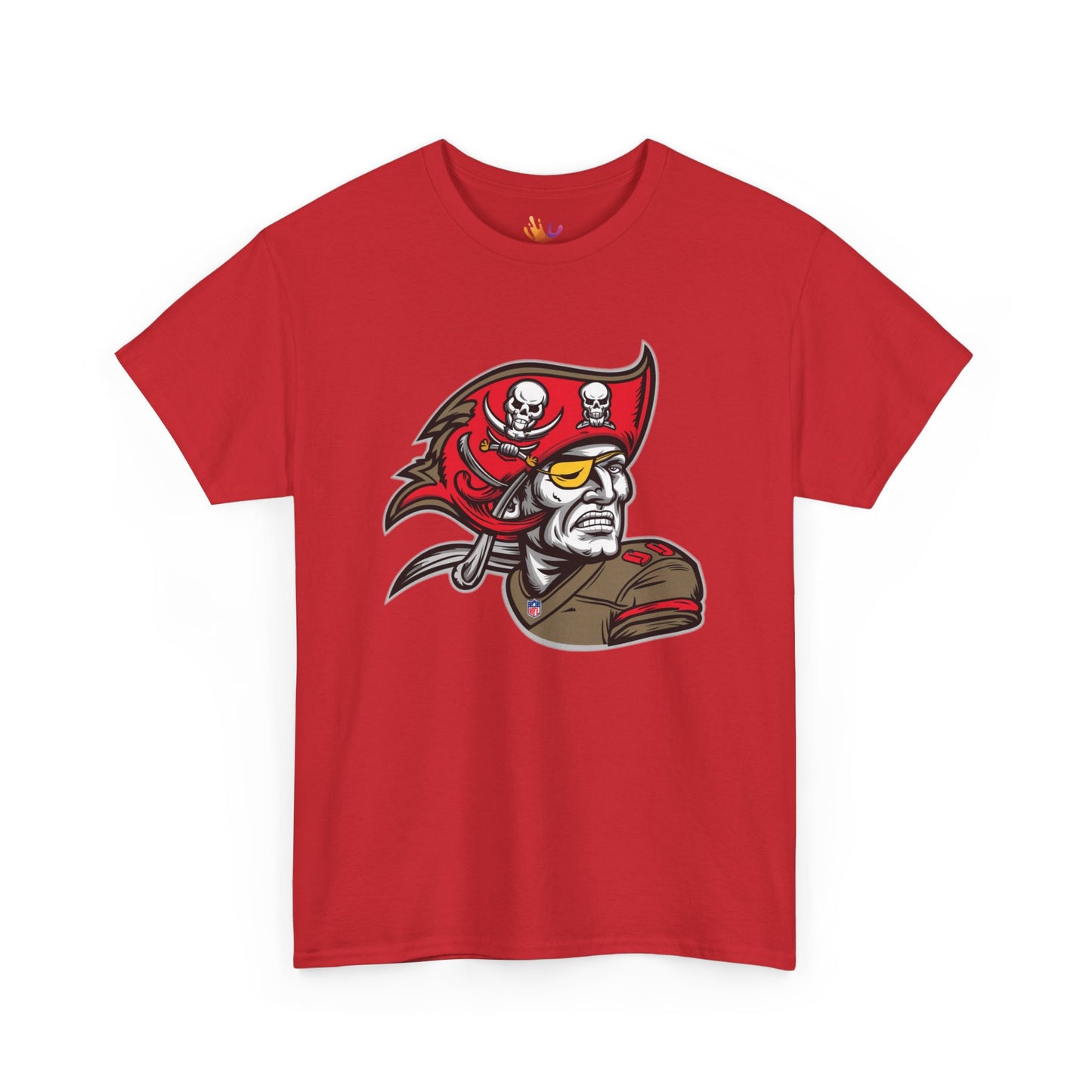 Tampa Bay Buccaneers Retro Pirate T-Shirt | NFL Football Fan Tee | Buccaneers Vintage Logo Shirt | Gift for Bucs Fan | Unisex Sports Apparel