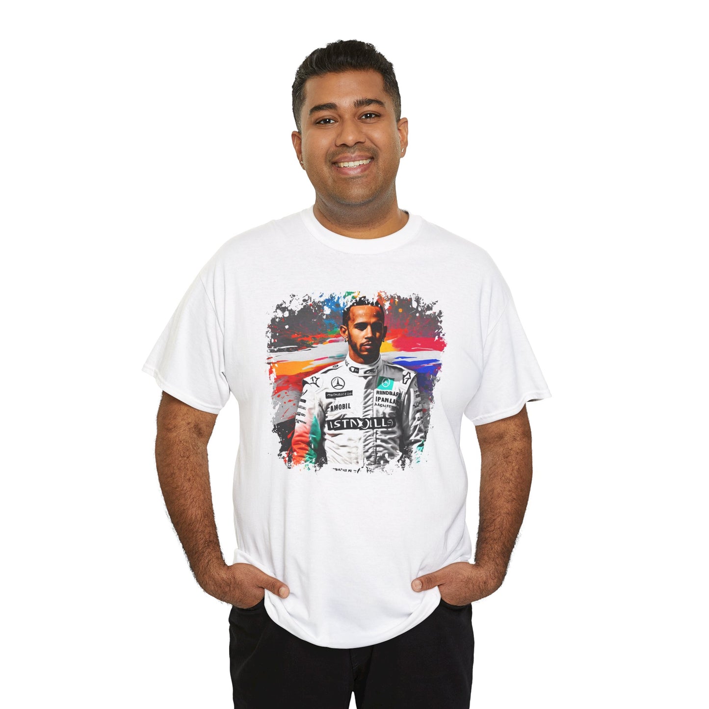 Lewis Hamilton Inspired Color Splash T-Shirt