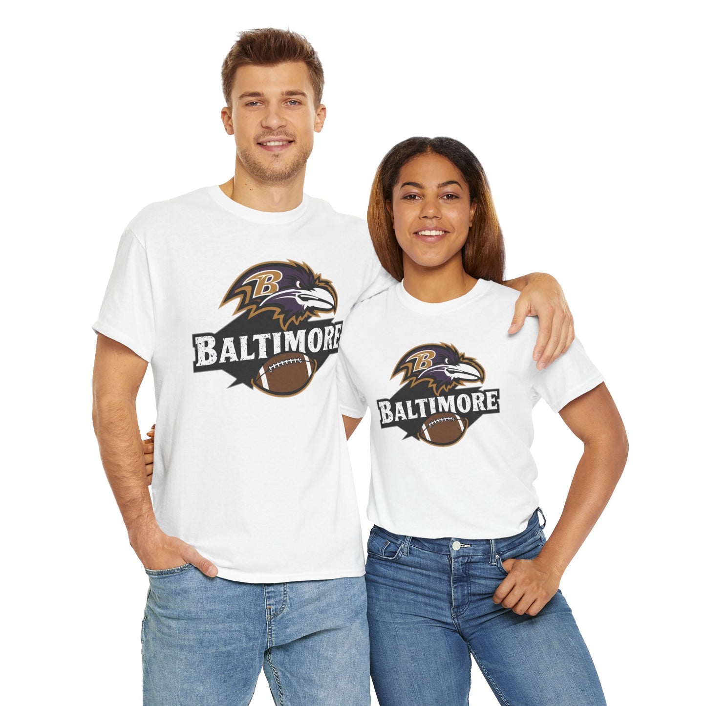 Baltimore Football T-Shirt | NFL Team Apparel | Football Fan Shirt | Unisex Ravens Tee | Game Day Clothing