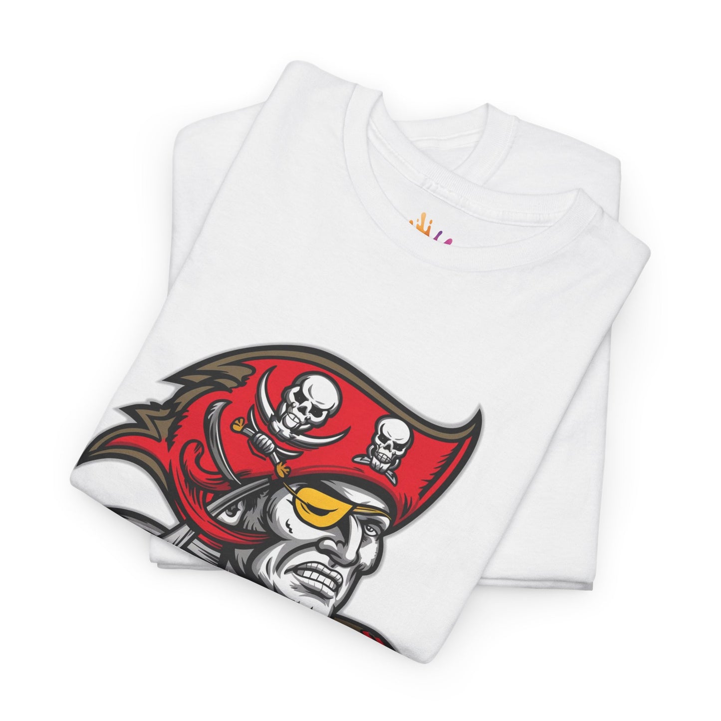 Tampa Bay Buccaneers Retro Pirate T-Shirt | NFL Football Fan Tee | Buccaneers Vintage Logo Shirt | Gift for Bucs Fan | Unisex Sports Apparel