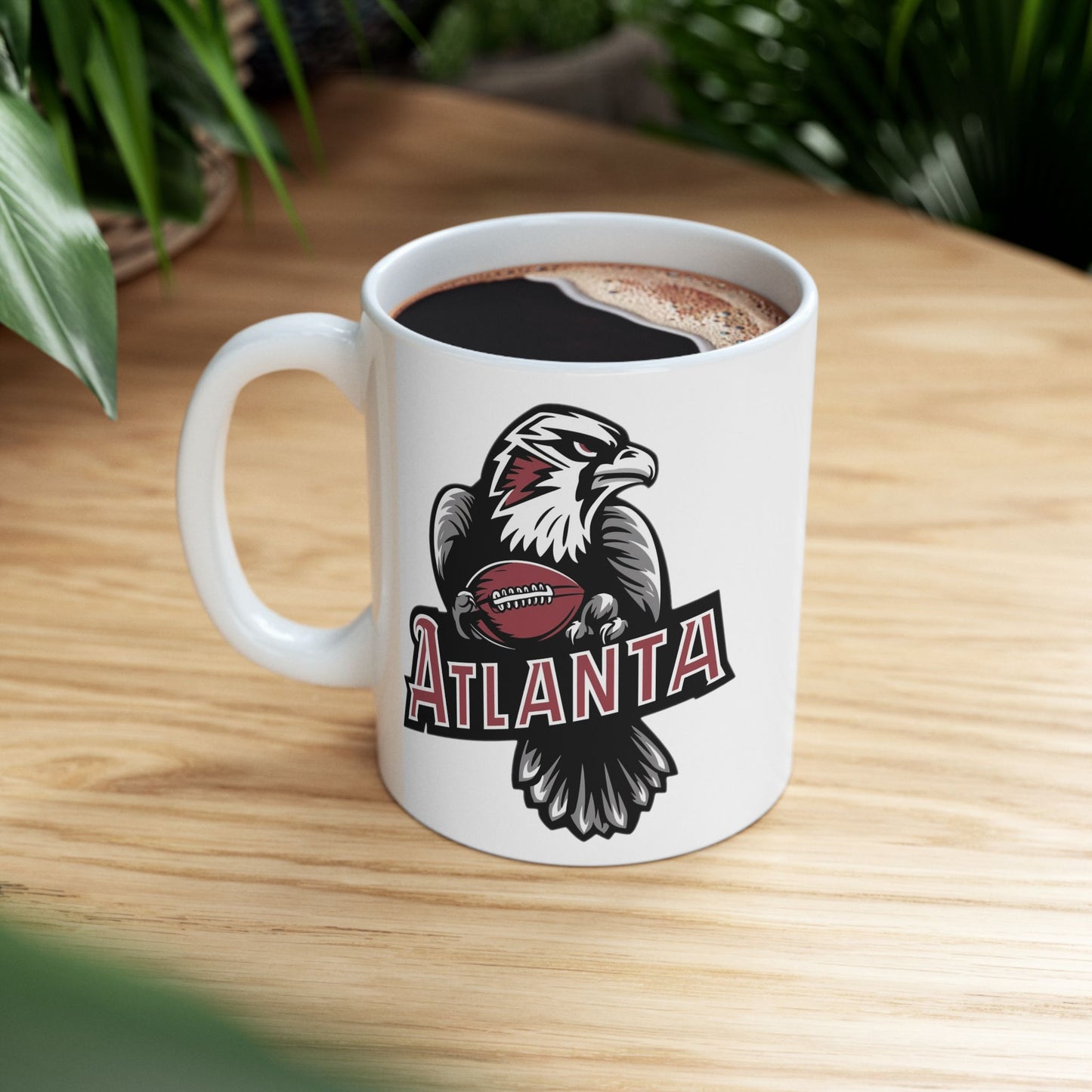 Atlanta Falcons Inspired Retro Coffee Mug | Vintage Falcons Football Cup | NFL Falcons Fan Drinkware | Colorful Drinkware