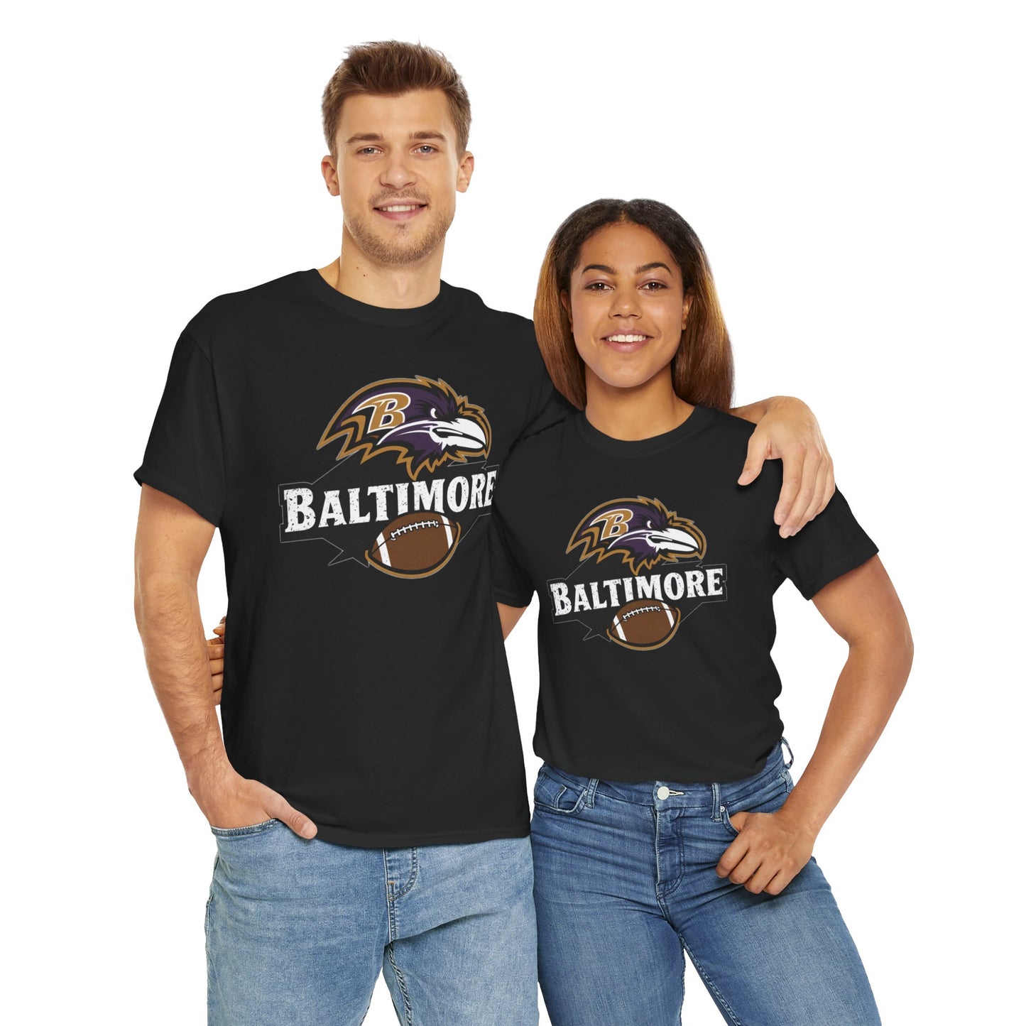 Baltimore Football T-Shirt | NFL Team Apparel | Football Fan Shirt | Unisex Ravens Tee | Game Day Clothing