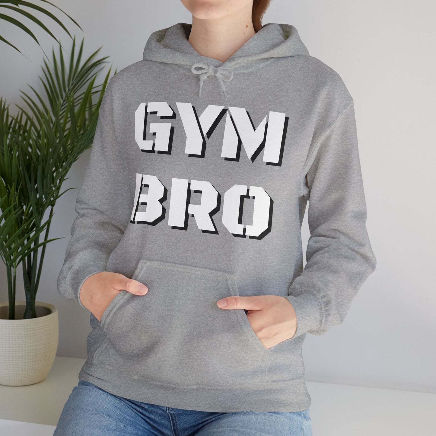 GYM BRO Hoodie - Cozy Gym Hoodie for Fitness Enthusiasts & Athletes | Cool Workout Sweatshirt | Funny Gym Bro Gift | Unisex Gym Pullover