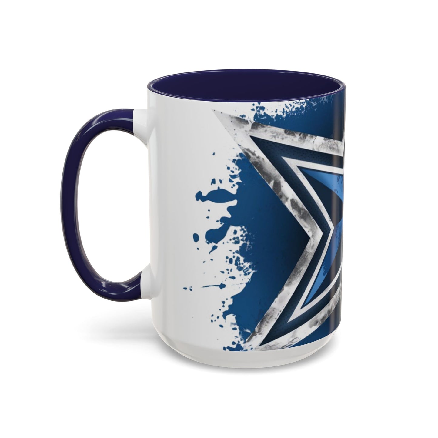 Dallas Cowboys-Inspired Star Logo Coffee Mug | 11oz & 15oz | Available in White and Navy Accent Colors | Perfect NFL Fan Gift