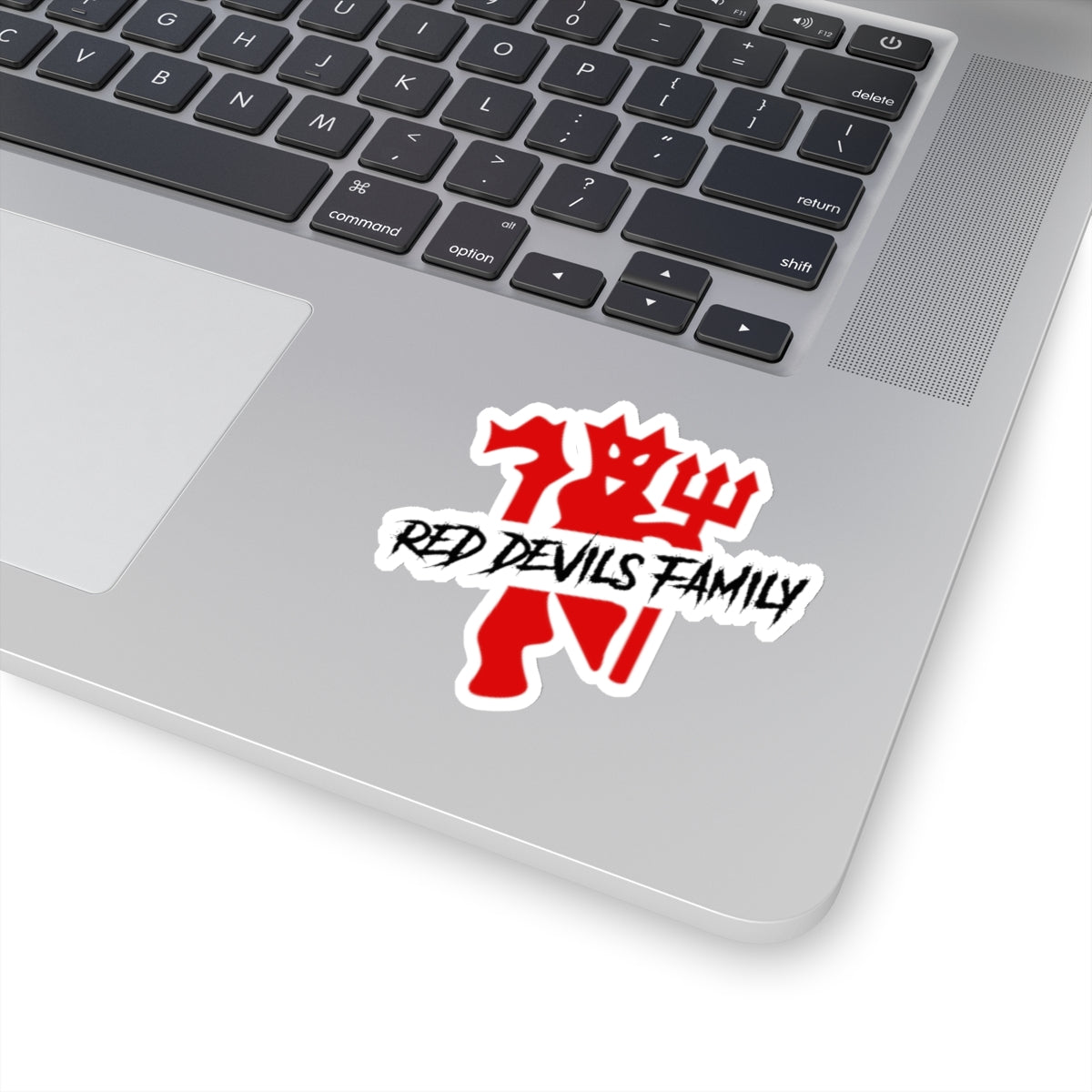 Red Devils Family Vinyl Sticker | Show Your Loyalty with Style Man Utd Laptop or Tumbler Sticker