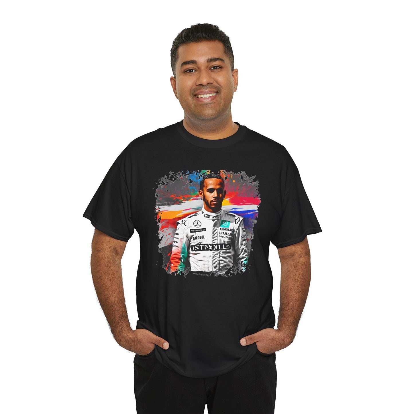 Lewis Hamilton Inspired Color Splash T-Shirt