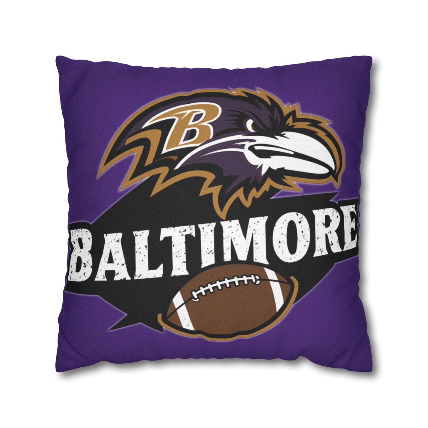 Baltimore Ravens Pillow Cover | NFL Team Throw Pillow Case | Football Home Decor | Ravens Fan Gift