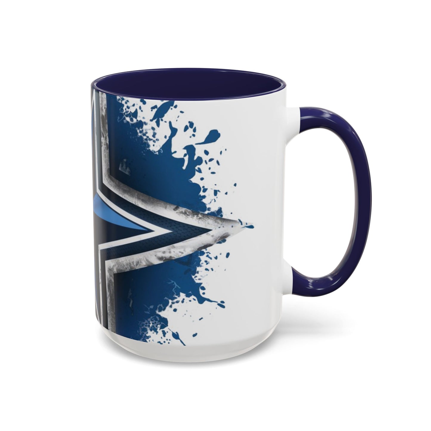 Dallas Cowboys-Inspired Star Logo Coffee Mug | 11oz & 15oz | Available in White and Navy Accent Colors | Perfect NFL Fan Gift