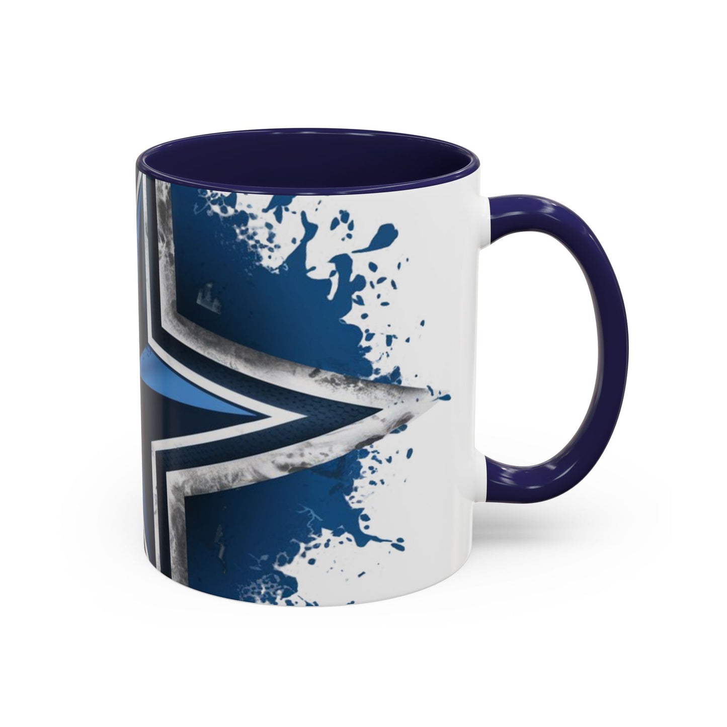 Dallas Cowboys-Inspired Star Logo Coffee Mug | 11oz & 15oz | Available in White and Navy Accent Colors | Perfect NFL Fan Gift