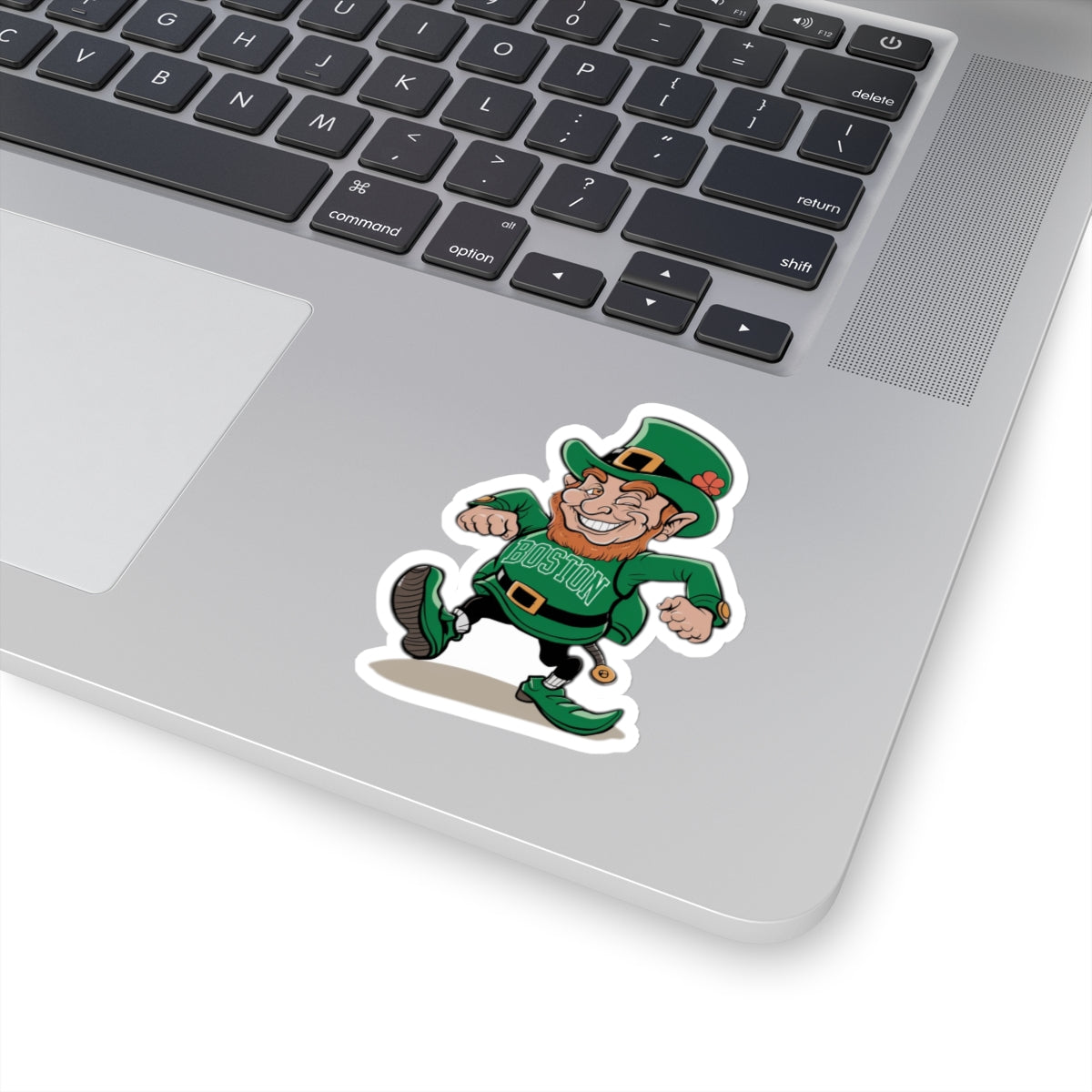 Boston Celtics Lucky the Leprechaun Mascot Kiss-Cut Sticker | Sports Team Fan Decal, NBA Mascot Sticker, Boston Celtics Collectible