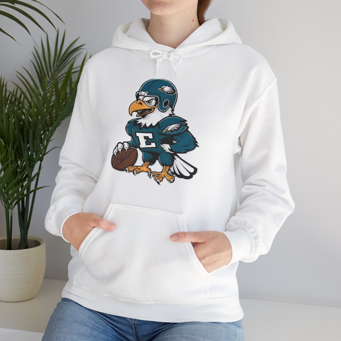 Philadelphia Eagles Vintage Football Hoodie | Retro Eagles Graphic Pullover | NFL Eagles Fan Gear | The Birds Pollover Hoodie