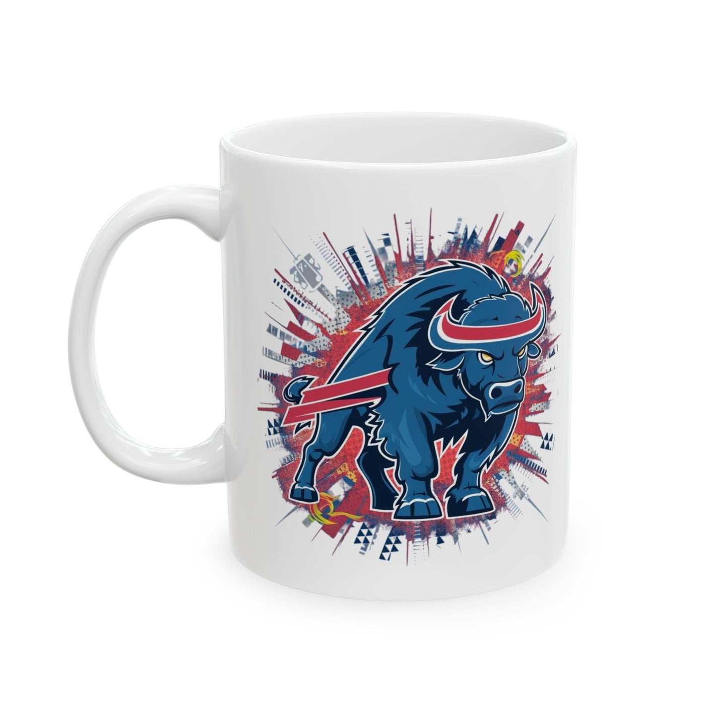 Buffalo Bills Blue Bison Coffee Mug - Dynamic Sports Design