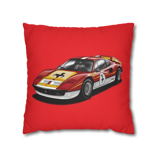 Classic Italian Sports Car Red Pillow Cover