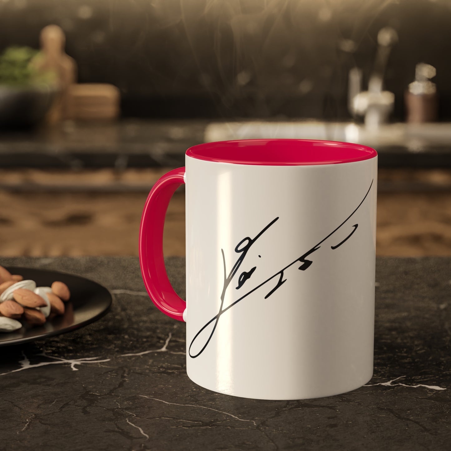 Lionel Messi Goal Celebration Mug – Iconic Barcelona Moment with Messi's Signature