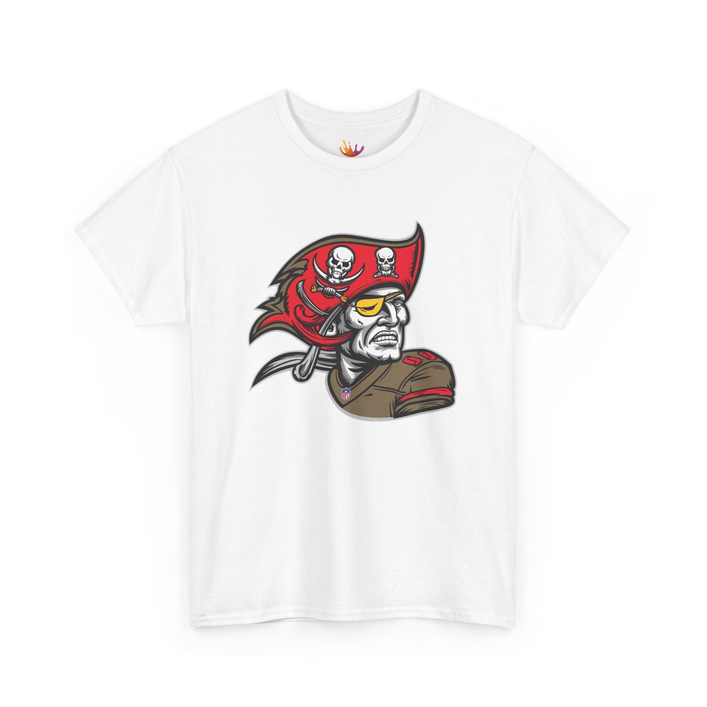 Tampa Bay Buccaneers Retro Pirate T-Shirt | NFL Football Fan Tee | Buccaneers Vintage Logo Shirt | Gift for Bucs Fan | Unisex Sports Apparel