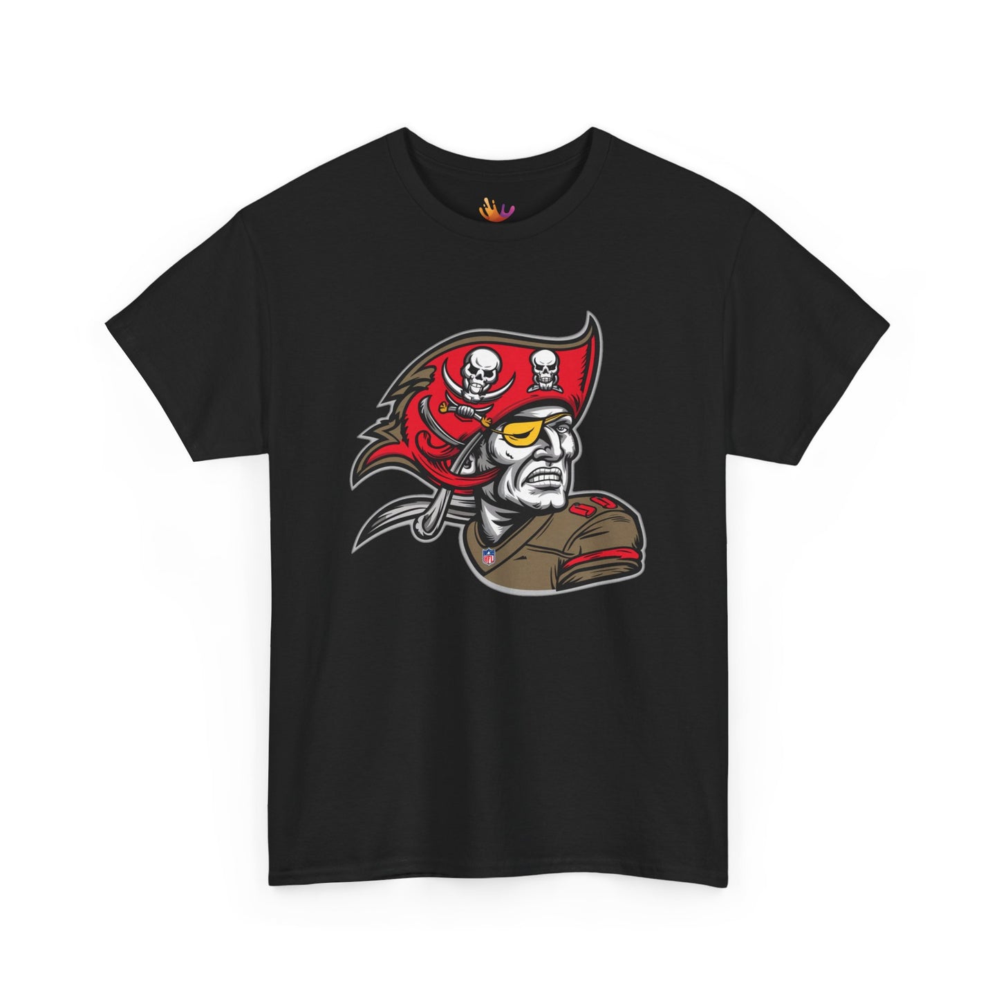 Tampa Bay Buccaneers Retro Pirate T-Shirt | NFL Football Fan Tee | Buccaneers Vintage Logo Shirt | Gift for Bucs Fan | Unisex Sports Apparel