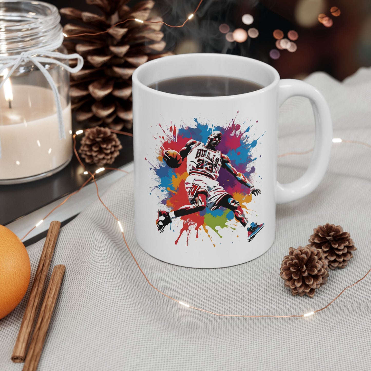 Michael Jordan Color Splash Ceramic Coffee Mug | Avaialble in 11oz and 15oz