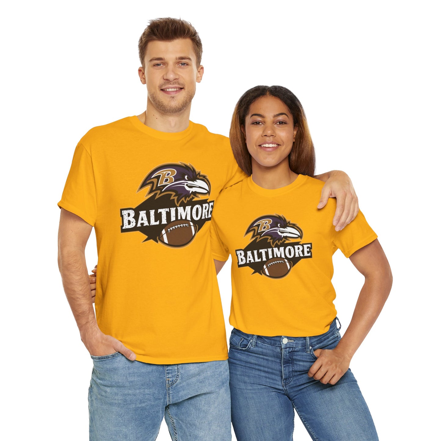 Baltimore Football T-Shirt | NFL Team Apparel | Football Fan Shirt | Unisex Ravens Tee | Game Day Clothing