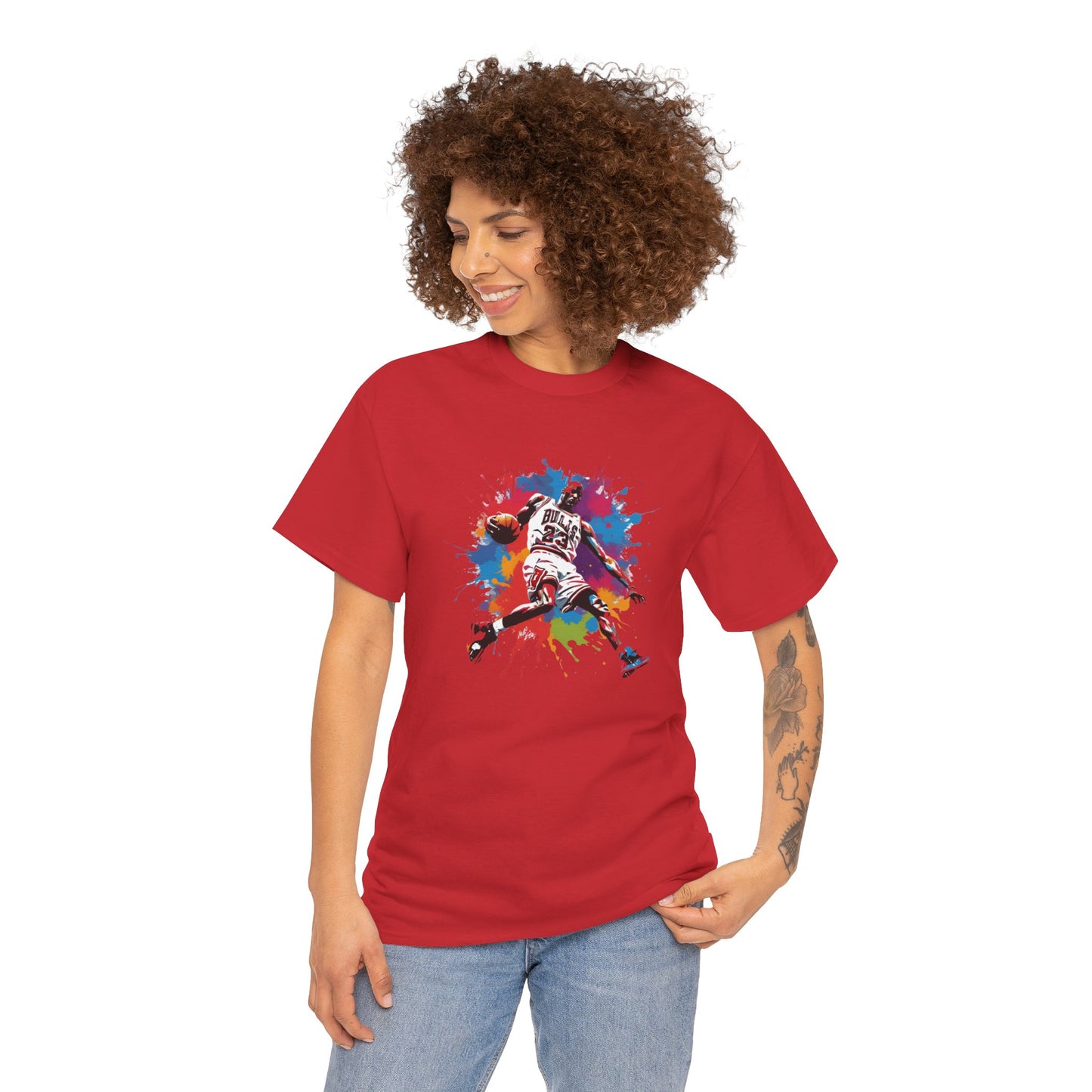 Michael Jordan color splash T-shirt | Unisex Graphic Tee | Basketball Fan Tee