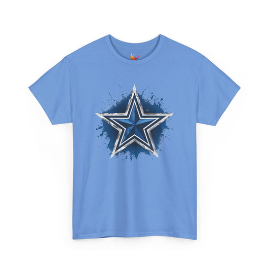 Dallas Cowboys-Inspired Star Logo T-Shirt with Color Splash Design | Perfect Gift for NFL Fans & Dallas Cowboys Supporters