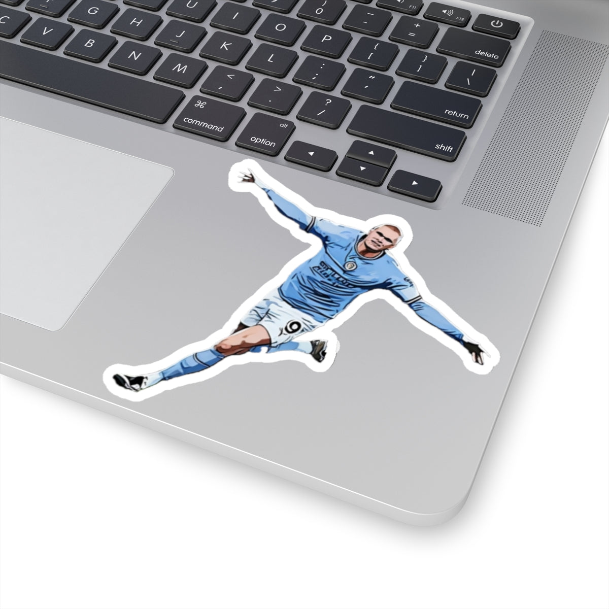 Erling Haaland Waterproof Sticker for Water Bottles & Laptops | Durable & Sporty Design