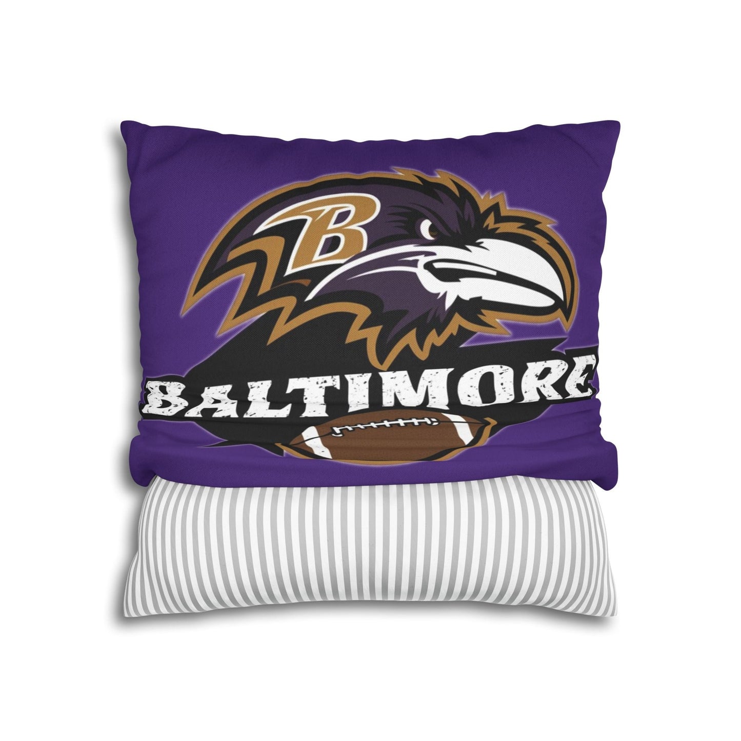 Baltimore Ravens Pillow Cover | NFL Team Throw Pillow Case | Football Home Decor | Ravens Fan Gift