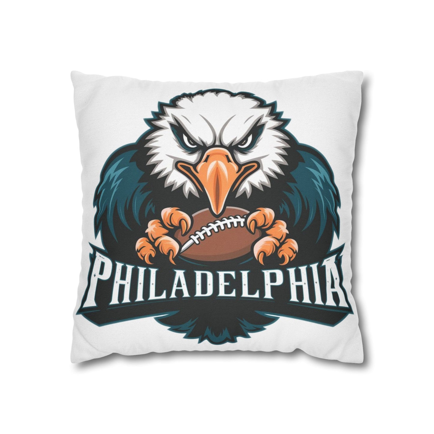 Retro Philadelphia Eagles Football Pillow