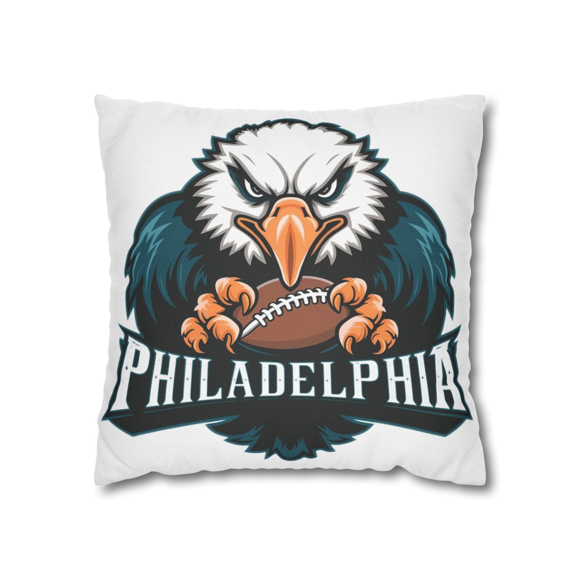 Retro Philadelphia Eagles Football Pillow