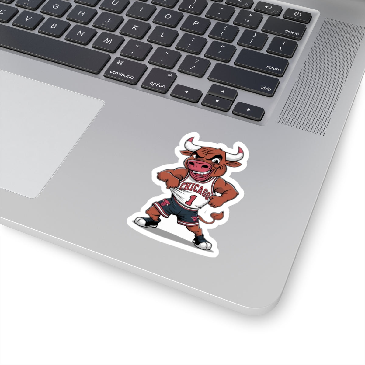 Chicago Bulls Benny the Bull Mascot Kiss-Cut Sticker | Sports Team Fan Decal | Basketball Mascot Sticker | Chicago Bulls Collectible