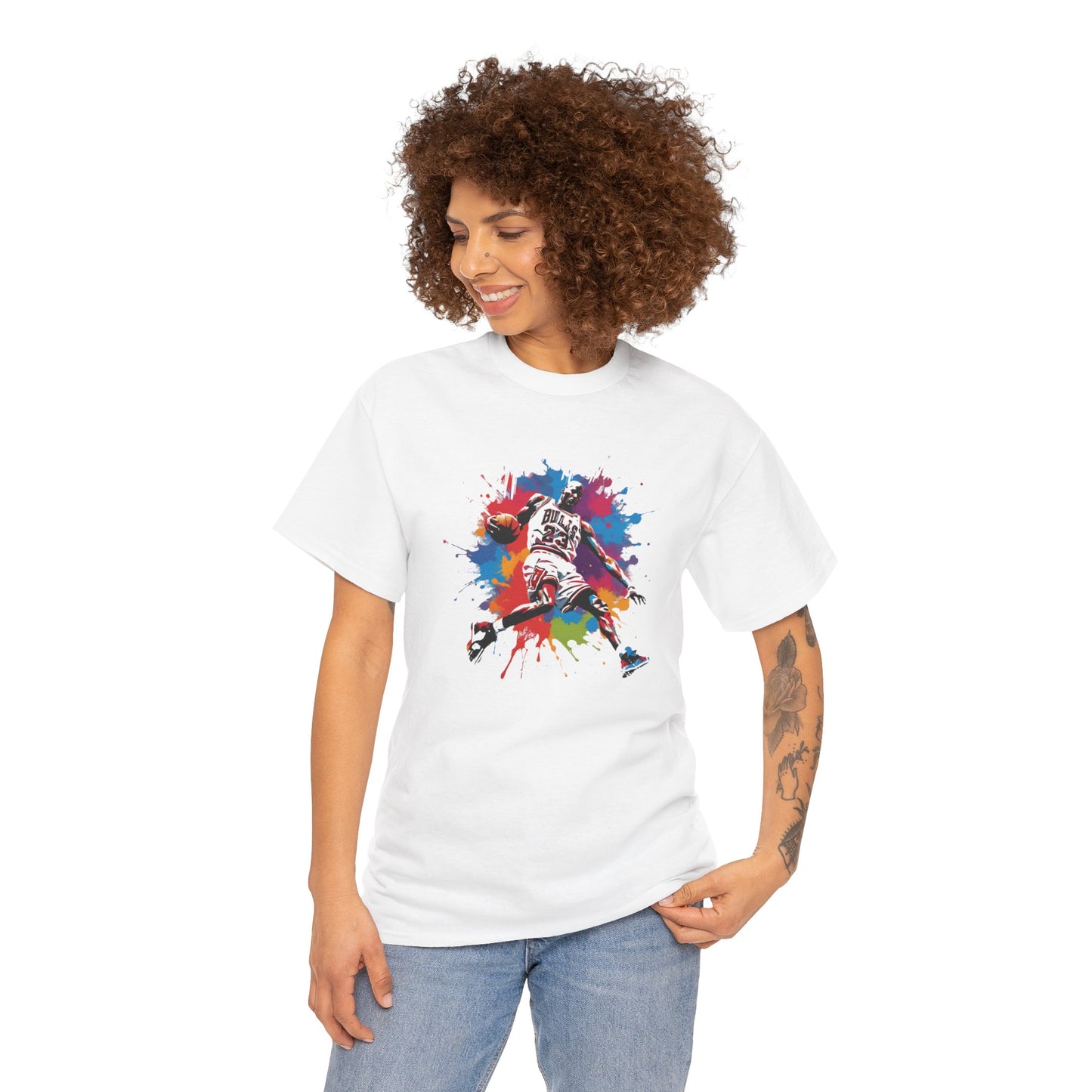 Michael Jordan color splash T-shirt | Unisex Graphic Tee | Basketball Fan Tee