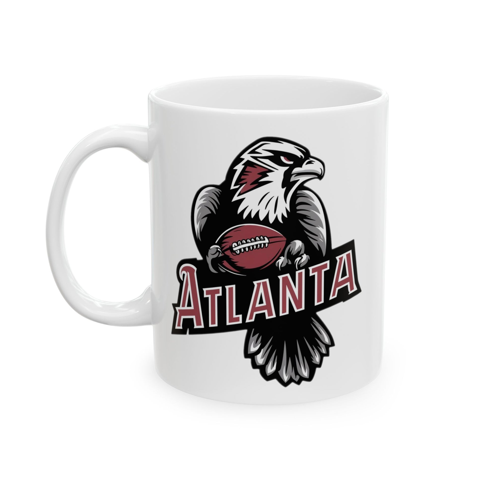 Atlanta Falcons Inspired Retro 11oz White Ceramic Coffee Mug