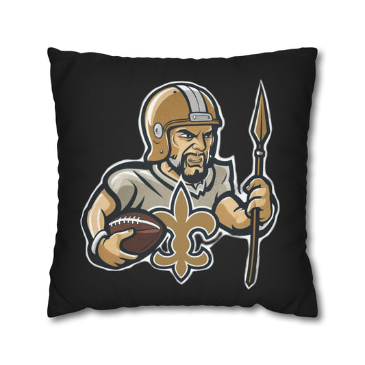 New Orleans Football Pillowcase | Vintage Warrior Design | Soft and Durable Sports Fan Home Decor | Perfect Gift for NFL Fans