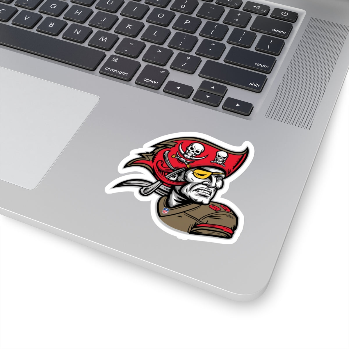 Tampa Bay Buccaneers Kiss-Cut Sticker | NFL Retro Pirate Logo Decal | Buccaneers Fan Car Decal | Tampa Bay Laptop Sticker