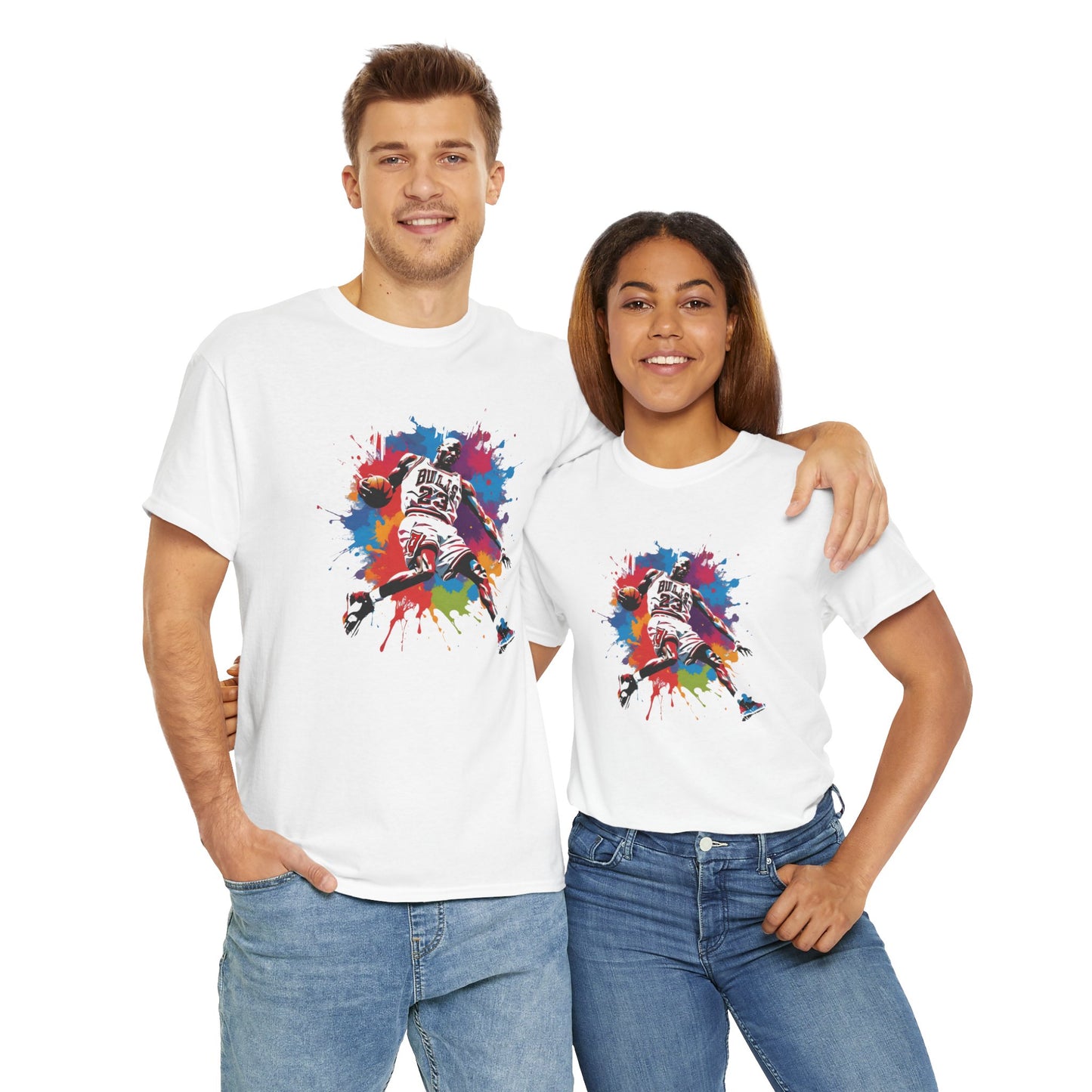 Michael Jordan color splash T-shirt | Unisex Graphic Tee | Basketball Fan Tee