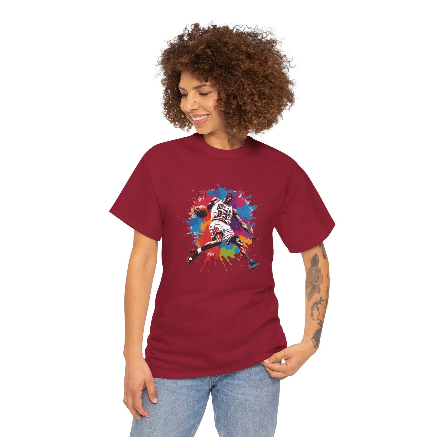 Michael Jordan color splash T-shirt | Unisex Graphic Tee | Basketball Fan Tee