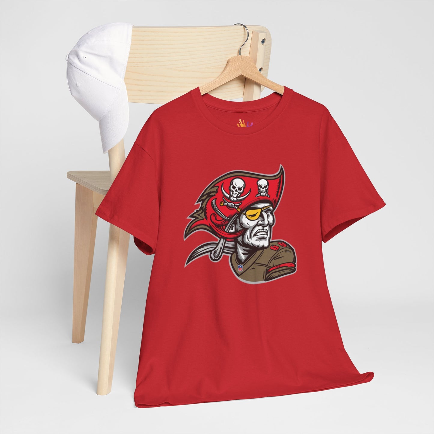 Tampa Bay Buccaneers Retro Pirate T-Shirt | NFL Football Fan Tee | Buccaneers Vintage Logo Shirt | Gift for Bucs Fan | Unisex Sports Apparel