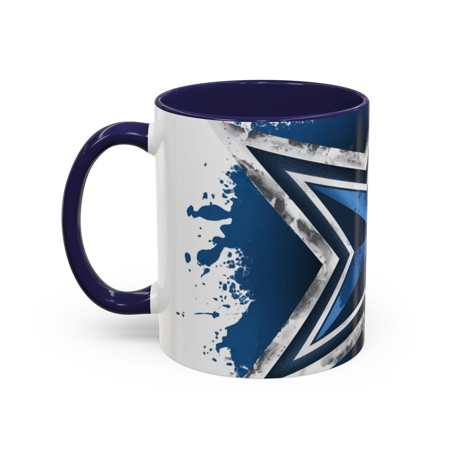 Dallas Cowboys-Inspired Star Logo Coffee Mug | 11oz & 15oz | Available in White and Navy Accent Colors | Perfect NFL Fan Gift