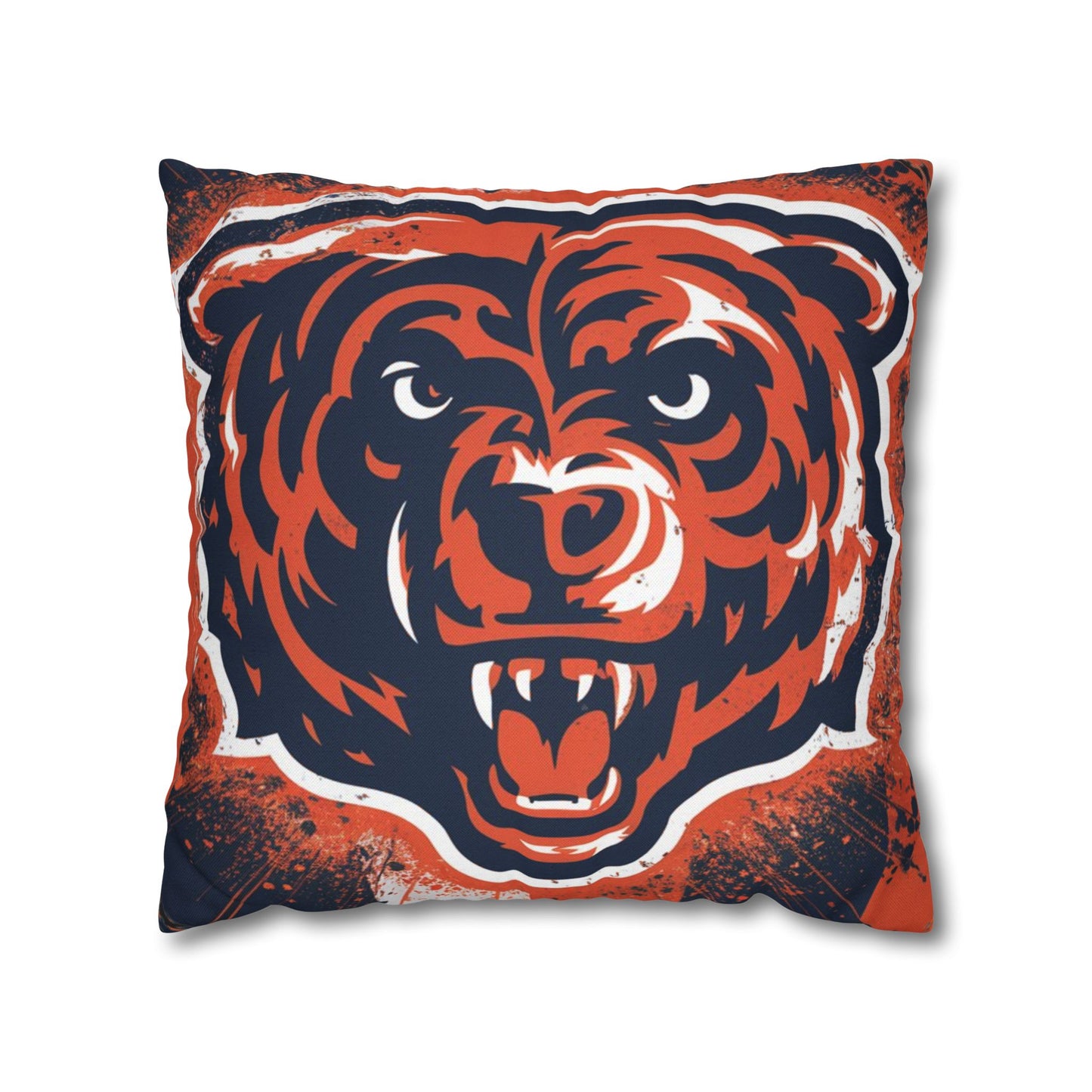 Chicago Football Pillowcase Cover | Retro Bears Decor for Man Cave, Game Room | Perfect Gift for Chicago Football Fans