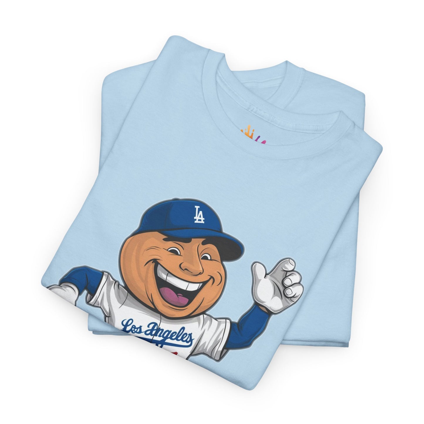 Los Angeles Dodgers Mascot Graphic T-Shirt | Playful Cartoon Design, Perfect for Baseball Fans | Amazing Gift For Dodgers Fans