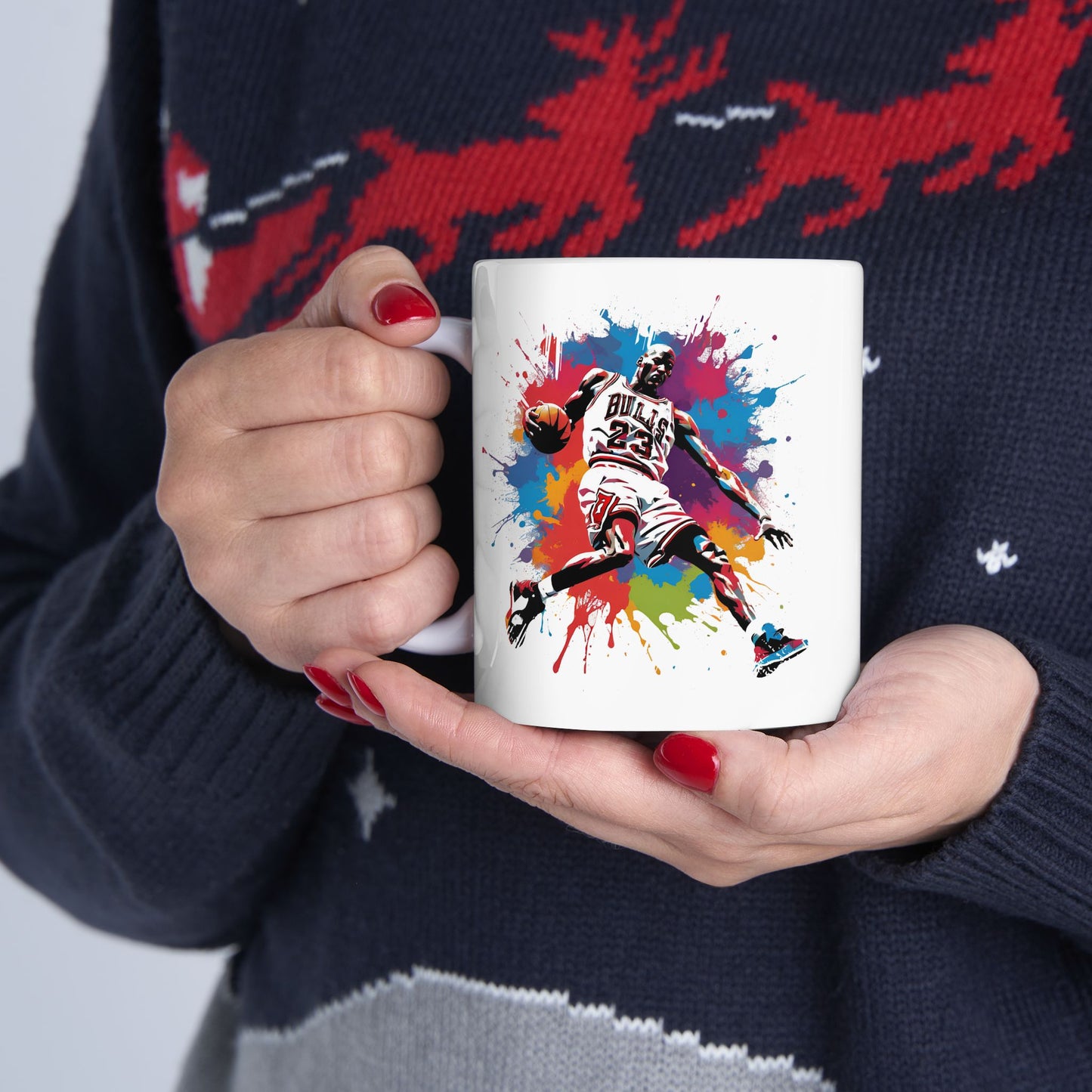 Michael Jordan Color Splash Ceramic Coffee Mug | Avaialble in 11oz and 15oz