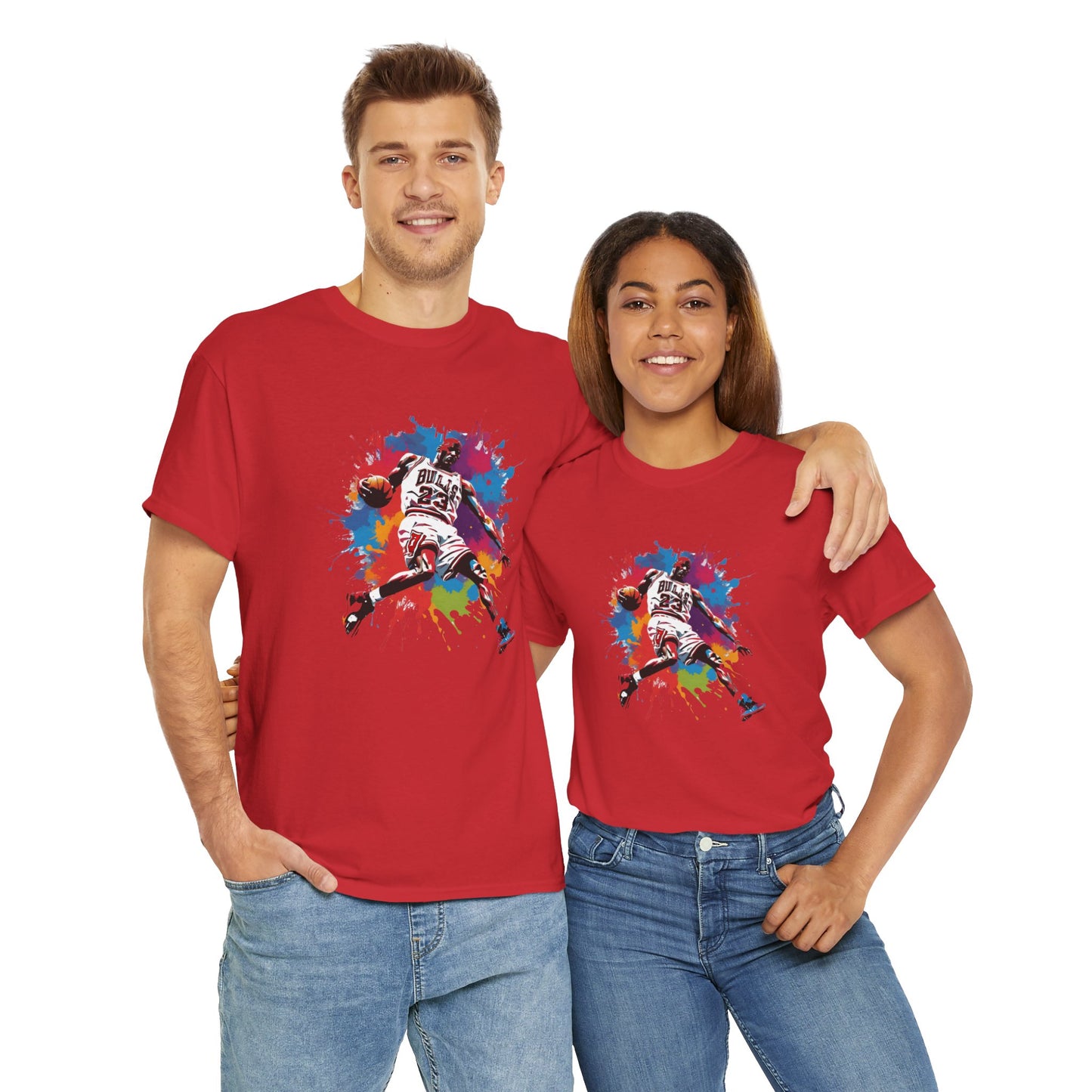 Michael Jordan color splash T-shirt | Unisex Graphic Tee | Basketball Fan Tee