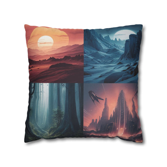 Star Wars Planet Collage Pillow and Pillowcase