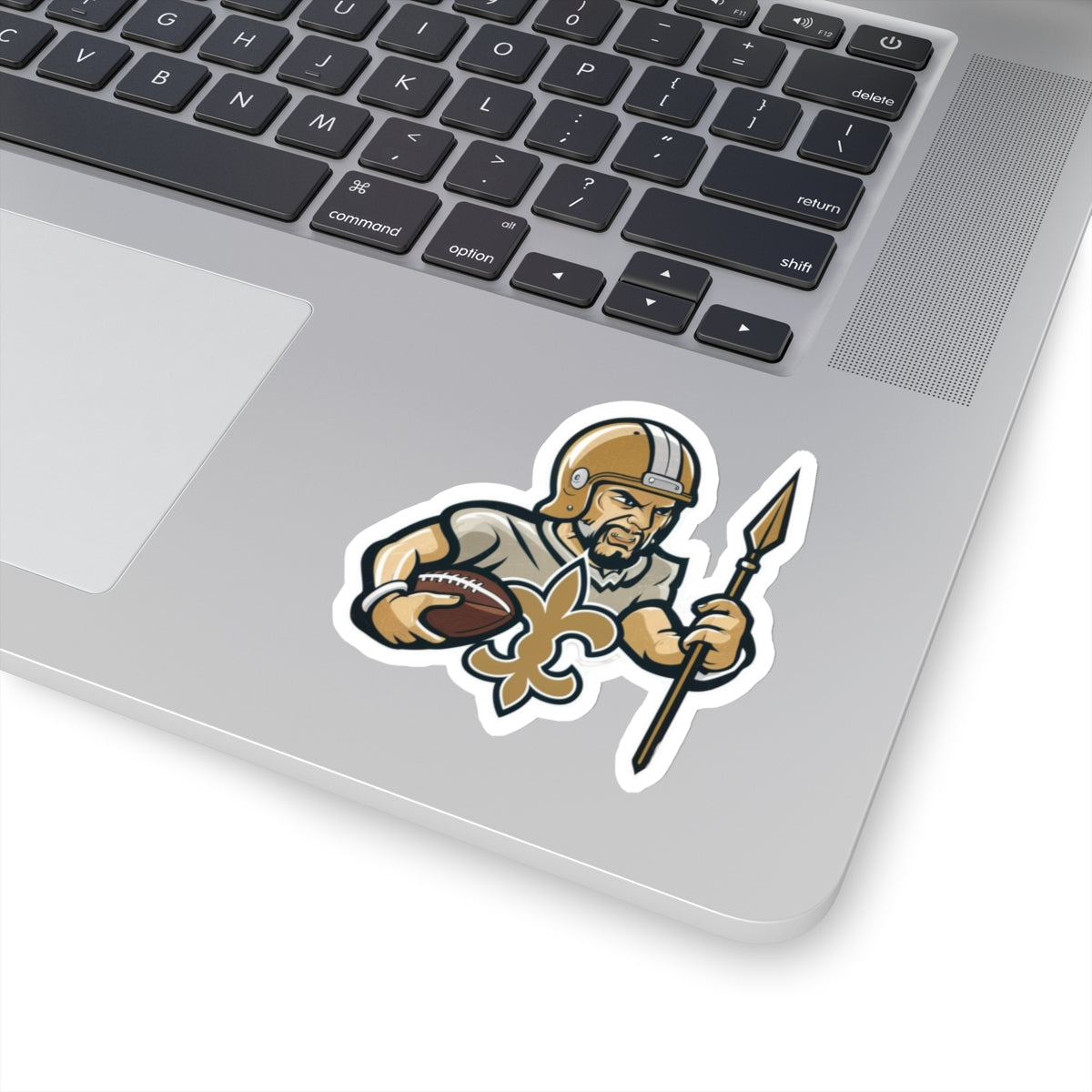 New Orleans Football Kiss-Cut Sticker | Retro Warrior Vinyl Decal | Durable and Weatherproof | Perfect for NFL Fans | Laptop Sticker