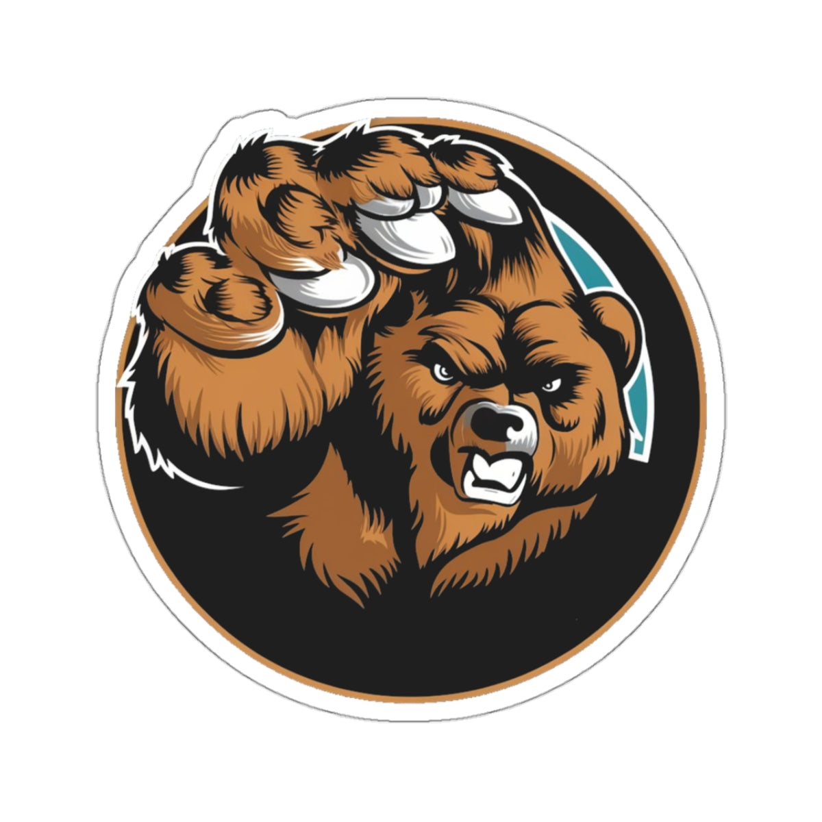 Chicago Bears-Inspired Angry Bear Claw Sticker | Caleb Williams Sticker | Sports-Themed Decal for Water Bottles, Laptops, and More